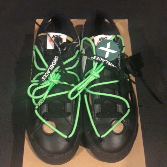 (Final Drop 6/4/22) Off-White x Blazer Lows Size 7.5 New w/tags & OG Zip Tie - Picture 2 of 14